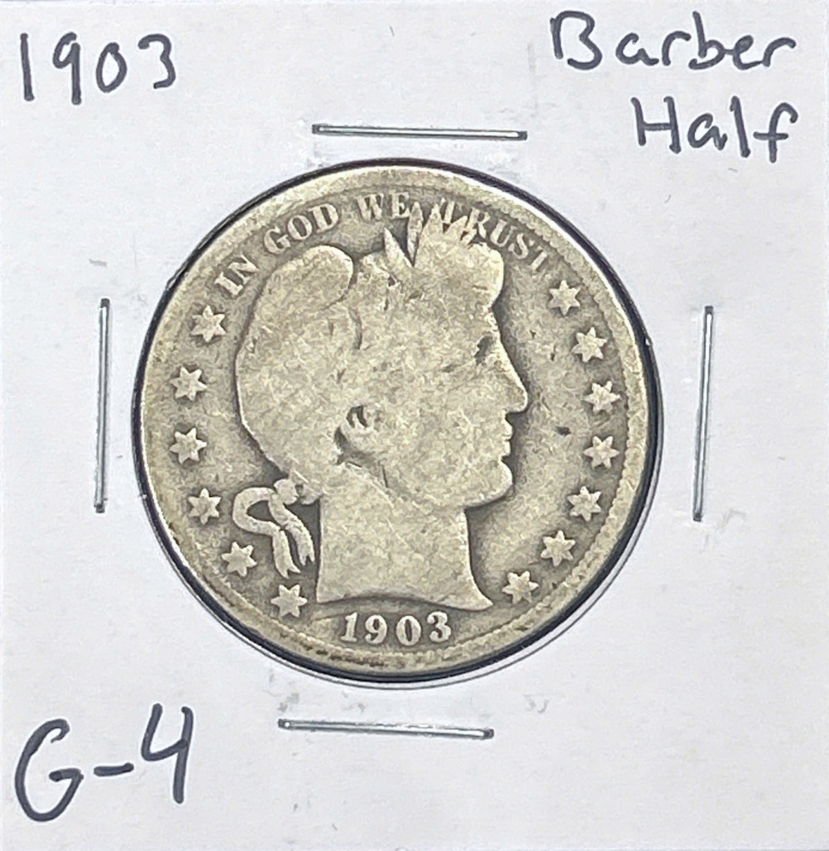 1903 Barber Half Dollar G-4 6564.4-A — Obverse