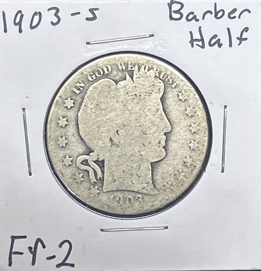 1903-S Barber Half Dollar 6601.2-A — Obverse