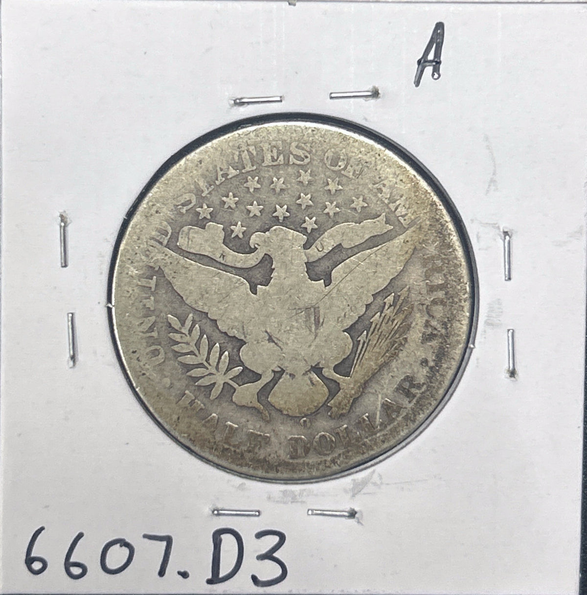 1906-O Barber Half Dollar AG 6607.D3-A — Reverse