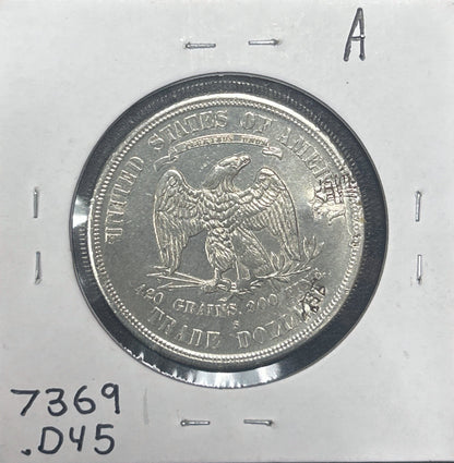 1875-S Trade Dollar XF (Chop Marks) 7369.D45-A — Reverse