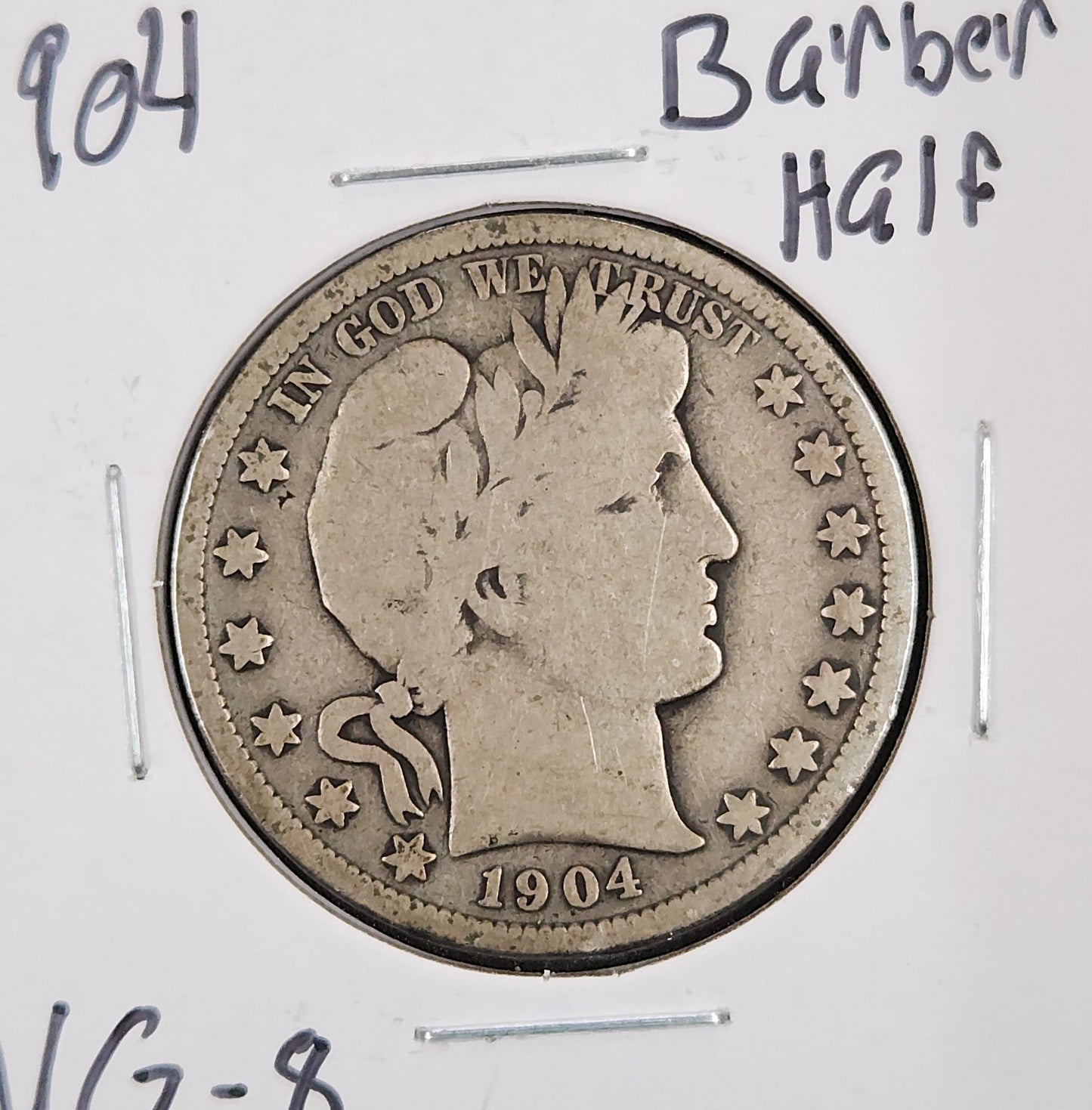 1904 Barber Half VG-8 — Obverse