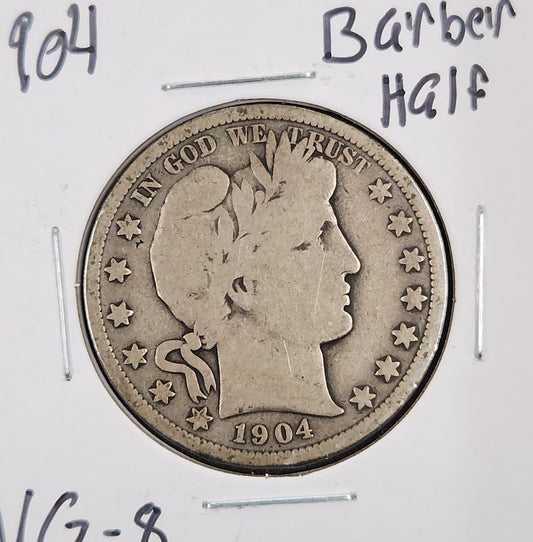 1904 Barber Half VG-8 — Obverse