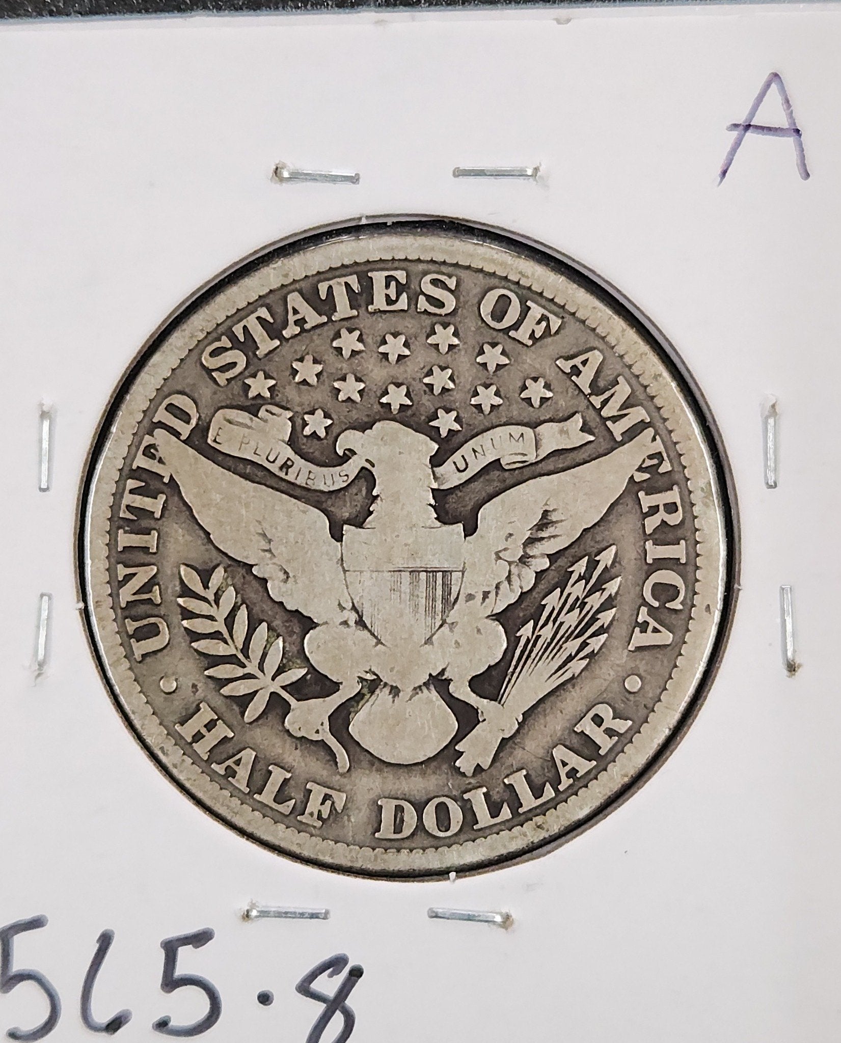1904 Barber Half VG-8 — Reverse