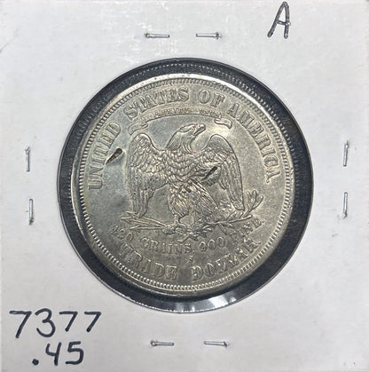 1876-S Trade Dollar XF45 Chop Mark 7377.45-A — Reverse