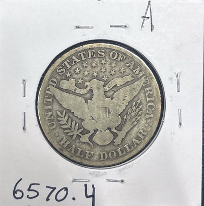 1909 Barber Half Dollar G-4 6570.4-A — Reverse