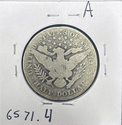 1910 Barber Half Dollar G-4 6571.4-A — Reverse