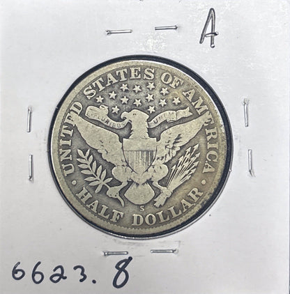 1913-S Barber Half Dollar VG-8 6623.8-A — Reverse