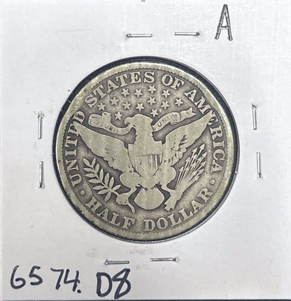 1913 Barber Half Dollar VG 6574.D8-A — Reverse
