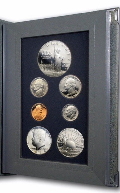1986-S United States Prestige Proof Set (7 Coins) 11005.OGP-A — Reverse