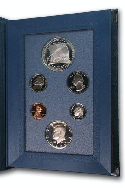 1987-S United States Prestige Proof Set (6 Coins) OGP 11007.OGP-A — Reverse
