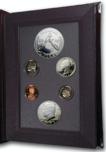 1988-S Prestige Proof Set (6 Coins) OGP 11009.OGP — Reverse