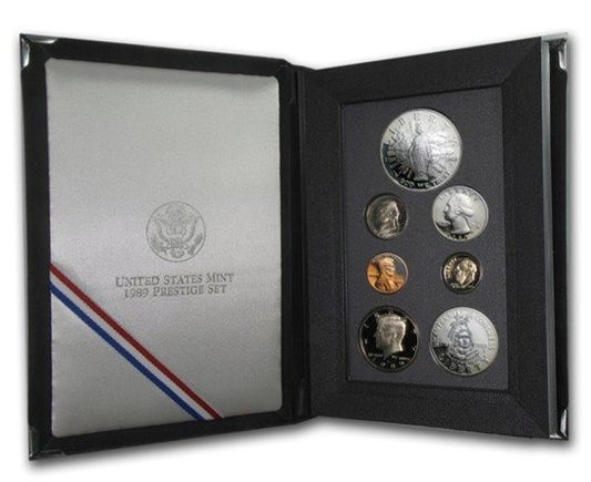 1989-S U.S. Mint Prestige Proof Set (7 Coins) OGP 11011.OGP — Obverse