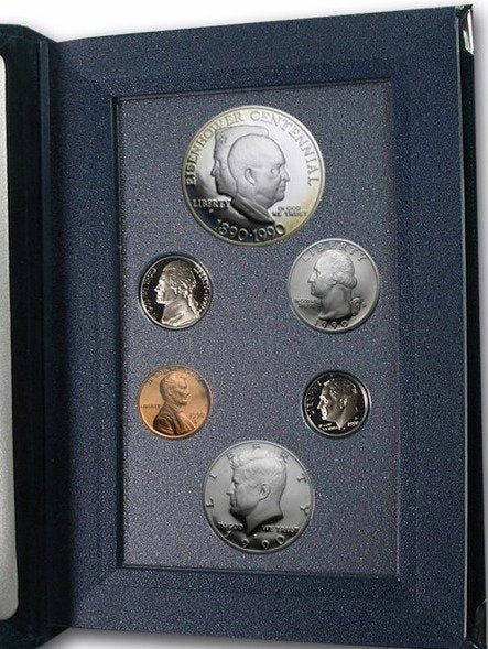 1990-S United States Mint Prestige Proof Set (6 Coins) 11014.OGP — Reverse