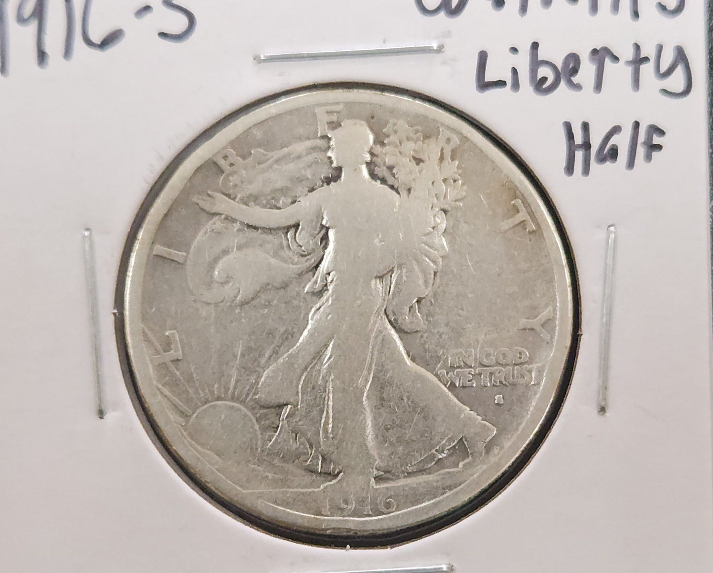 1916-S Walking Liberty Half G — Obverse