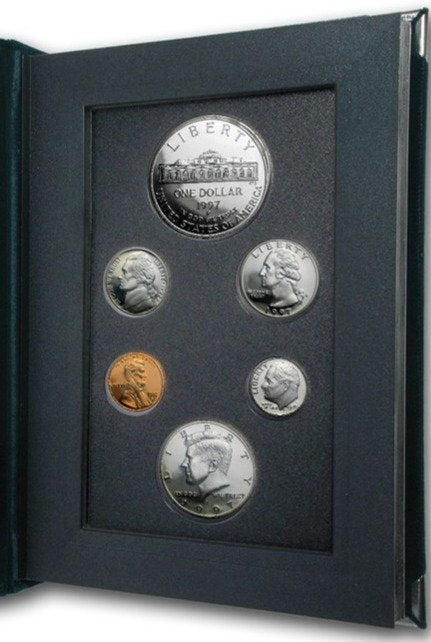 1997-S United States Mint Prestige Proof Set 11040.OGP — Reverse