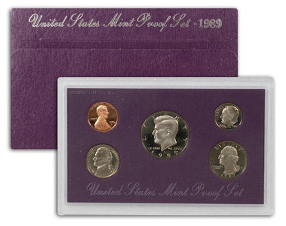 1989-S United States Mint Proof Set (5 Coins) 11010.OGP — Obverse