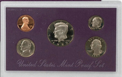1989-S United States Mint Proof Set (5 Coins) 11010.OGP — Reverse