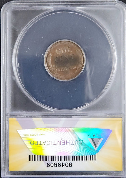 1955 Lincoln Cent DDO FS-101 Die 1 ANACS AU 50 Details (Corroded) 2165.50-00282550080498092100 — Reverse