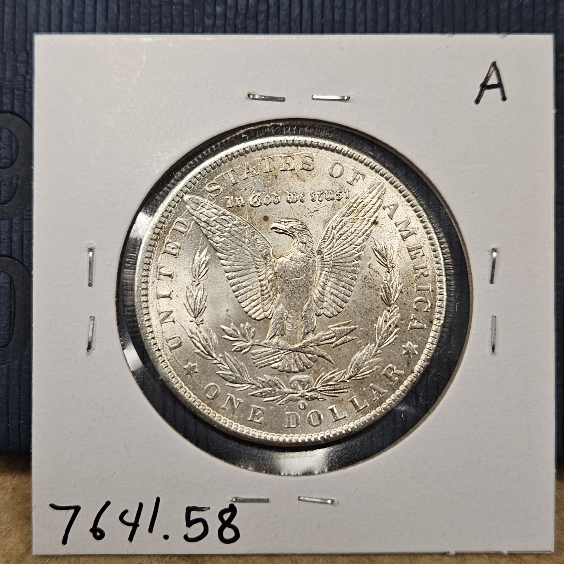 1900-O Morgan Silver Dollar AU58 7641.58-A — Reverse