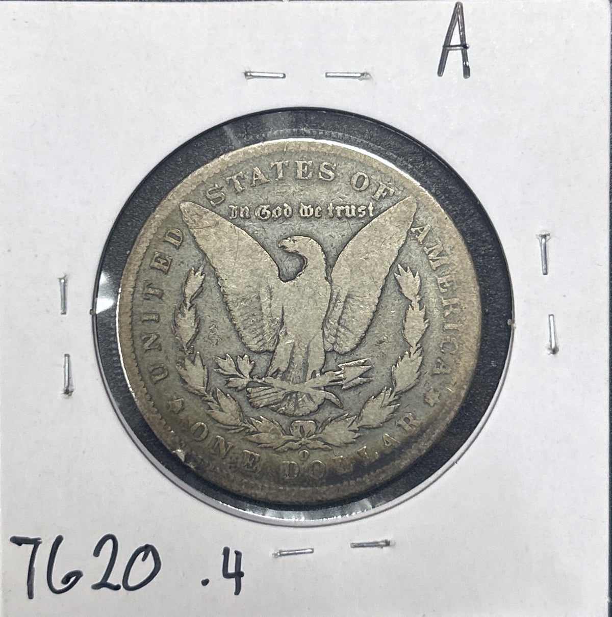 1895-O Morgan Dollar G-4 7620.4-A — Reverse