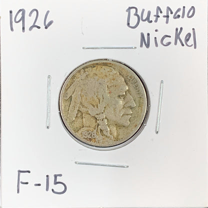 1926 Buffalo Nickel F-15 3090.15-A — Obverse