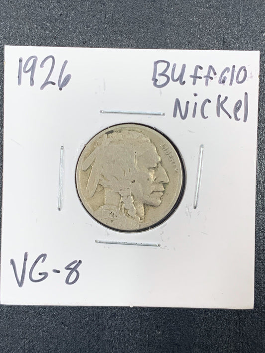 1926 Buffalo Nickel VG-8 3090.8-A — Obverse