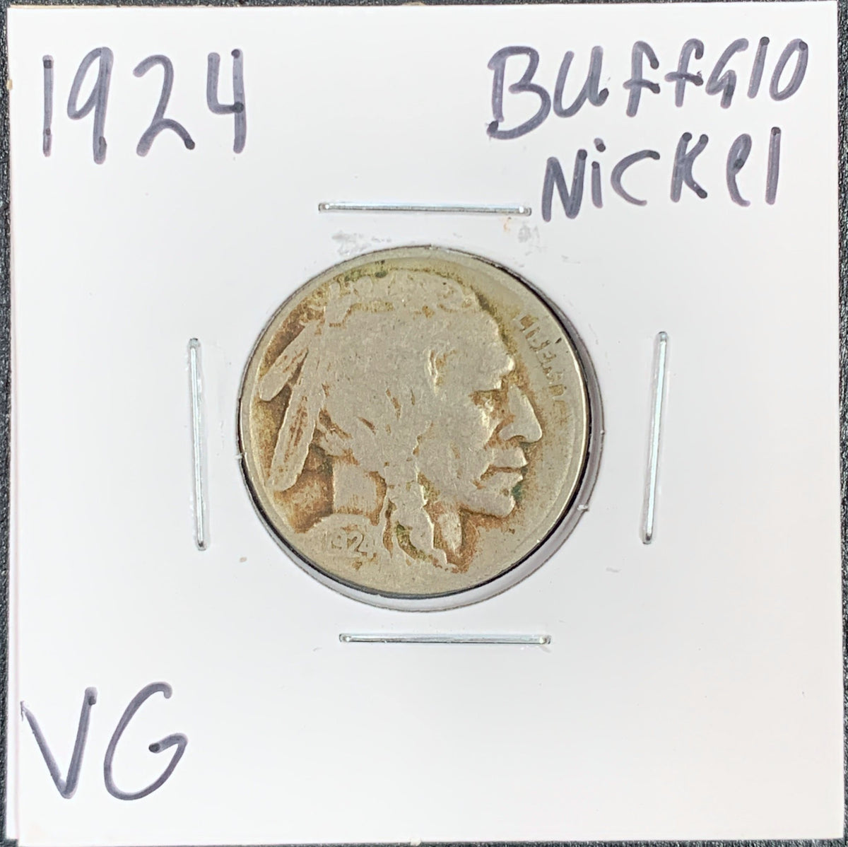 1924 Buffalo Nickel VG 3088.D10-A — Obverse