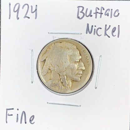 1924 Buffalo Nickel Fine 3088.D15-A — Obverse