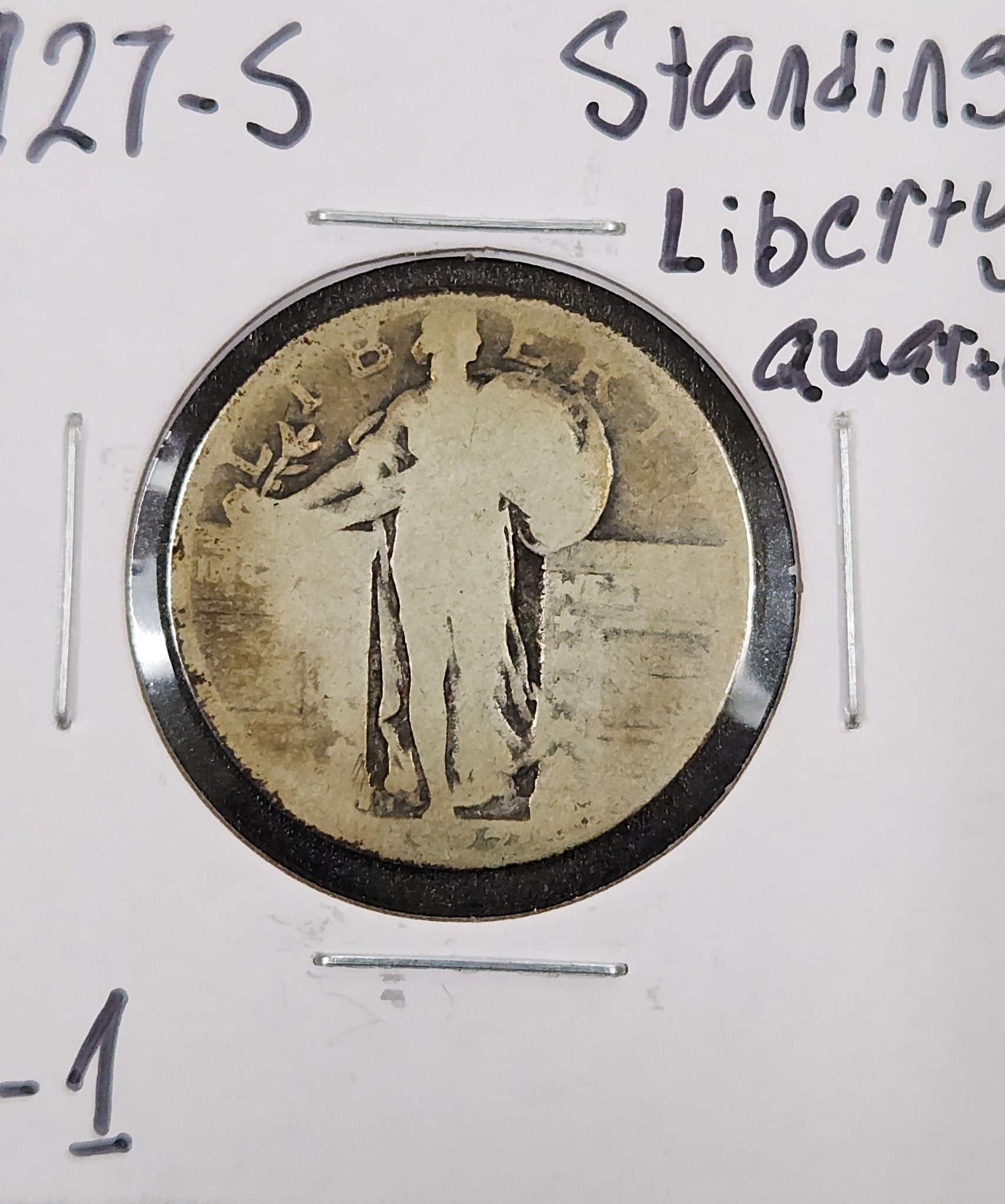 1927-S Standing Liberty Quarter P-1 — Obverse