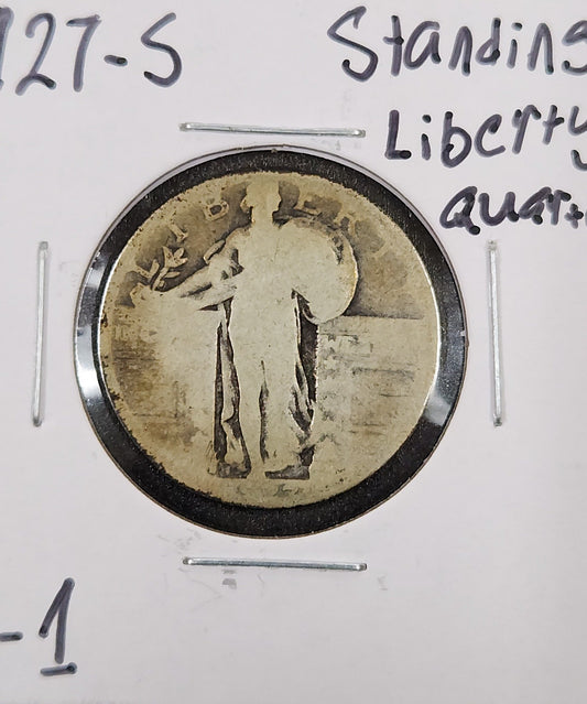 1927-S Standing Liberty Quarter P-1 — Obverse