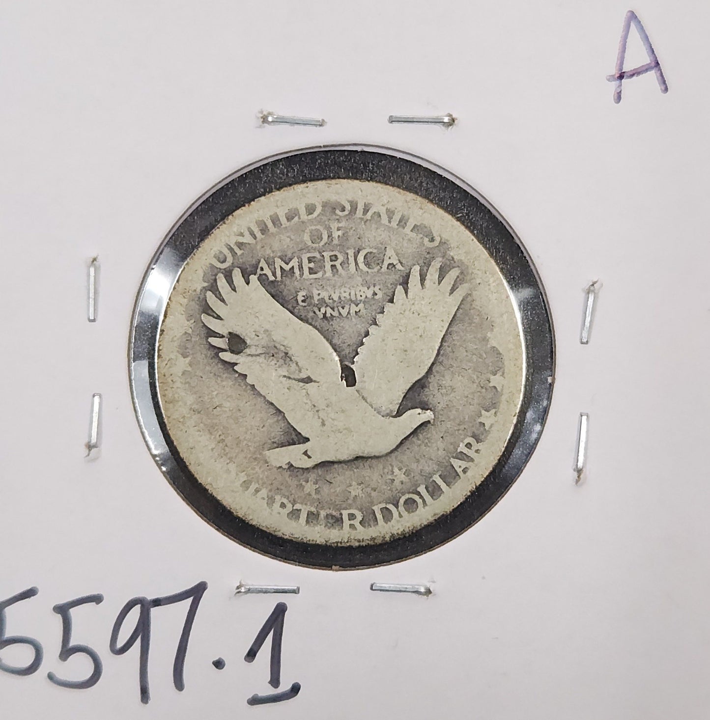 1927-S Standing Liberty Quarter P-1 — Reverse