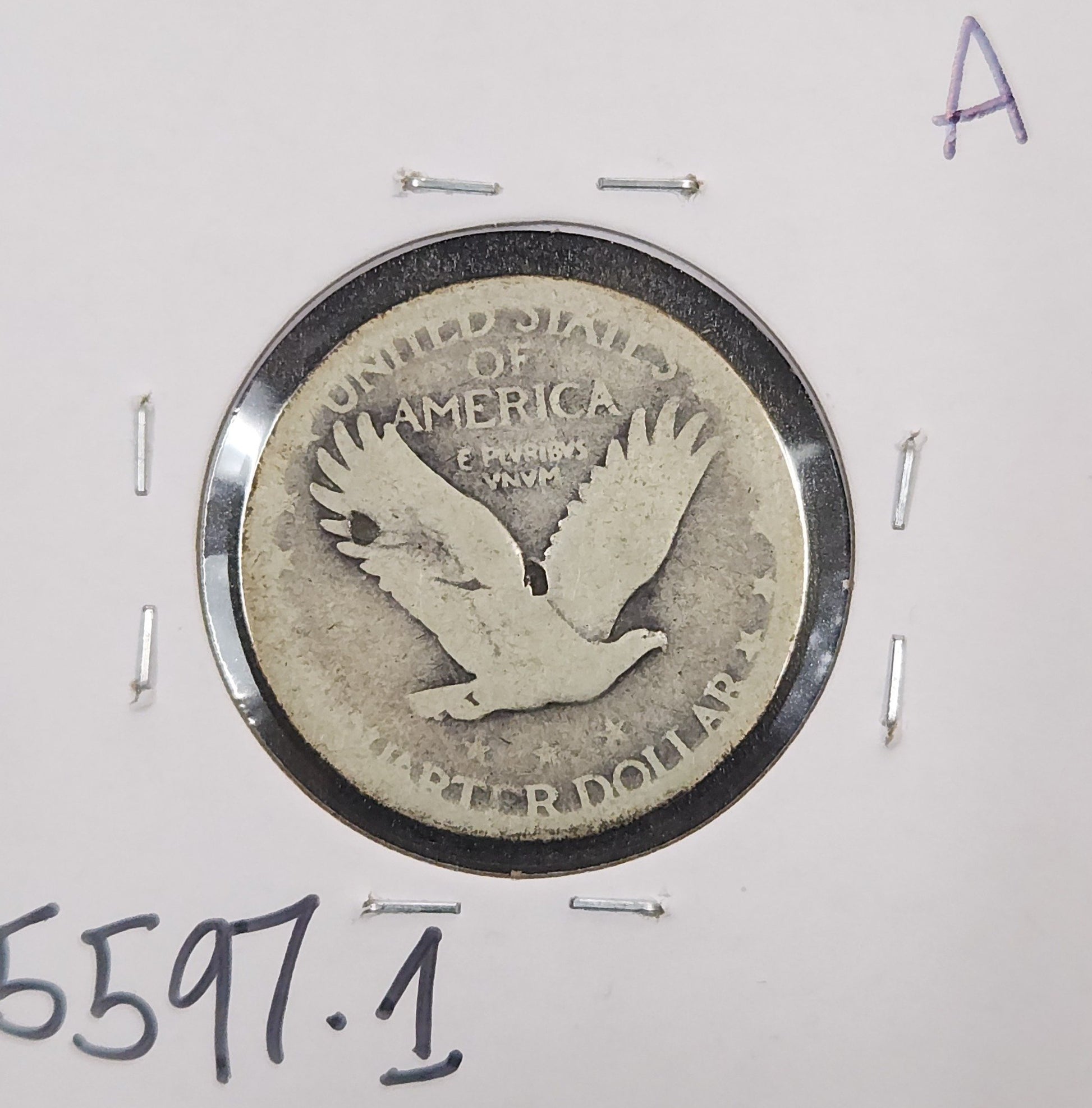 1927-S Standing Liberty Quarter P-1 — Reverse