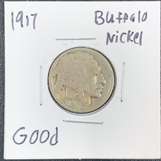 1917 Buffalo Nickel Good 3082.D4-A — Obverse