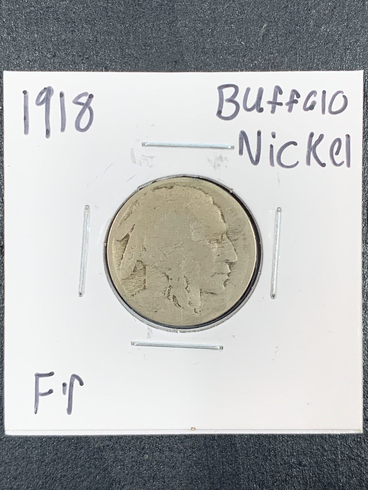 1918 Buffalo Nickel F12 3083.D12-A — Obverse