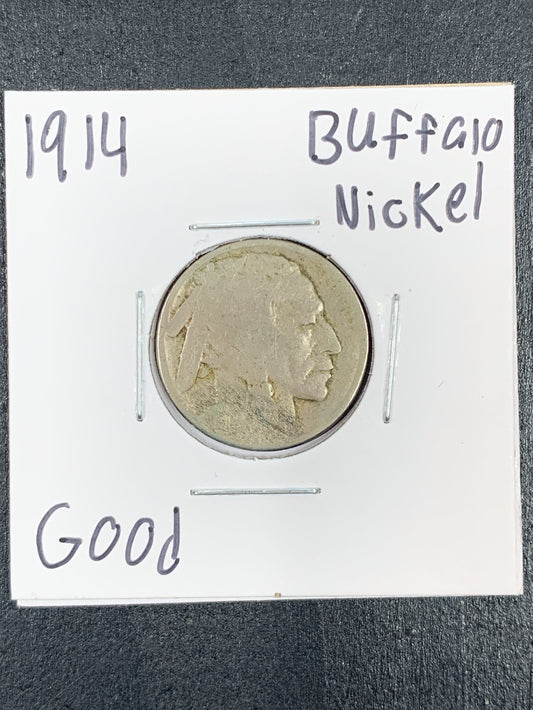 1914 Buffalo Nickel Good 3079.D4-A — Obverse