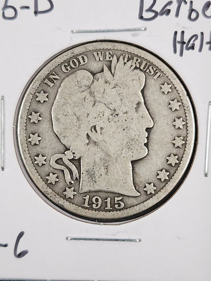 1915-D Barber Half G-6 — Obverse