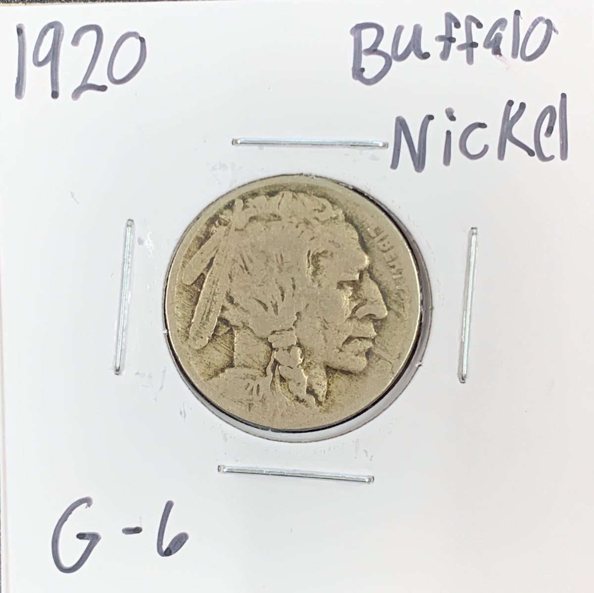 1920 Buffalo Nickel G-6 3085.6-A — Obverse
