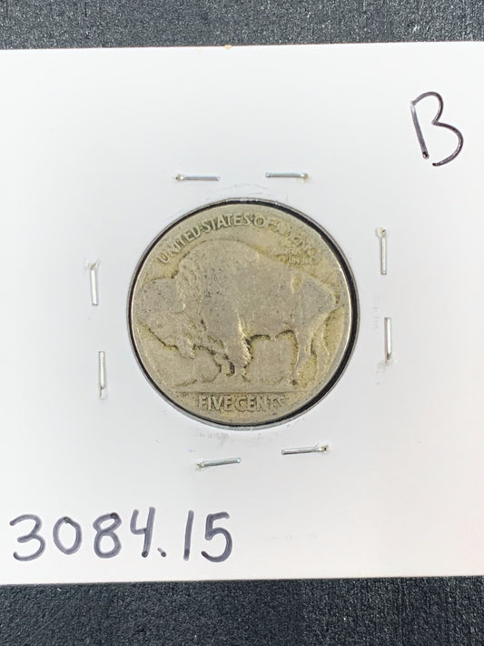 1919 Buffalo Nickel F-15 3084.15-B — Reverse
