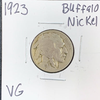 1923 Buffalo Nickel VG 3087.D10-A — Obverse