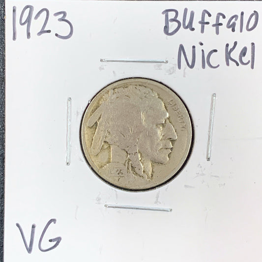 1923 Buffalo Nickel VG 3087.D10-A — Obverse