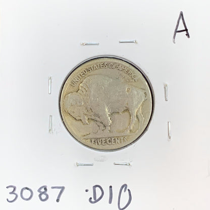 1923 Buffalo Nickel VG 3087.D10-A — Reverse