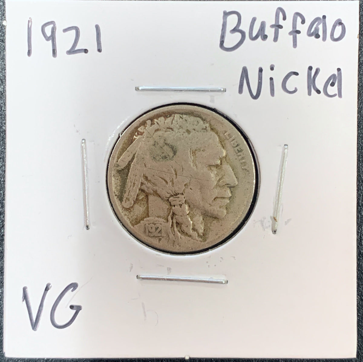 1921 Buffalo Nickel VG 3086.D10-A — Obverse