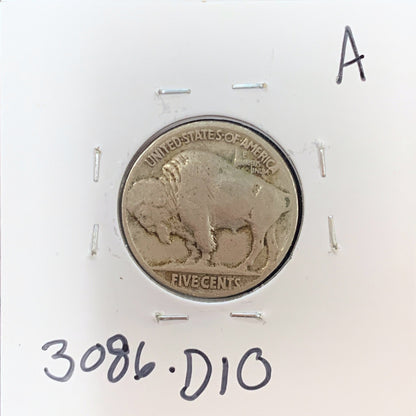 1921 Buffalo Nickel VG 3086.D10-A — Reverse