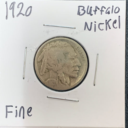 1920 Buffalo Nickel Fine 3085.D12-A — Obverse