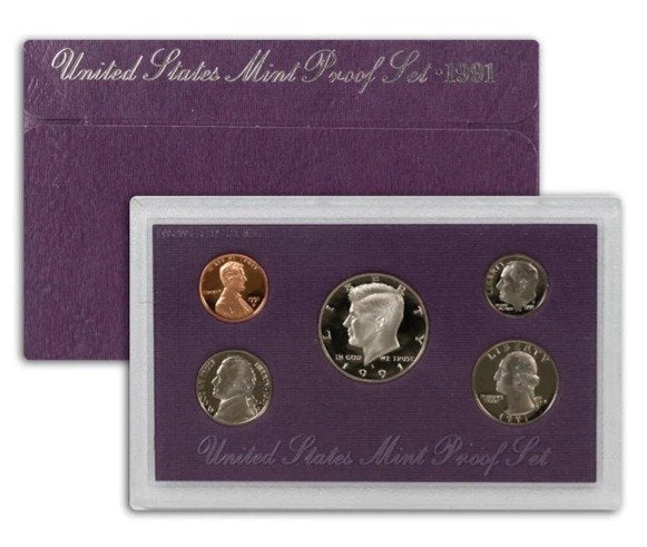 1991-S United States Mint Proof Set (5 Coins) 11016.OGP — Obverse