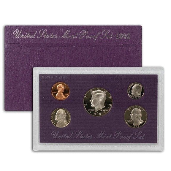 1992-S Clad Proof Set, 5 Coins 11018.OGP — Obverse