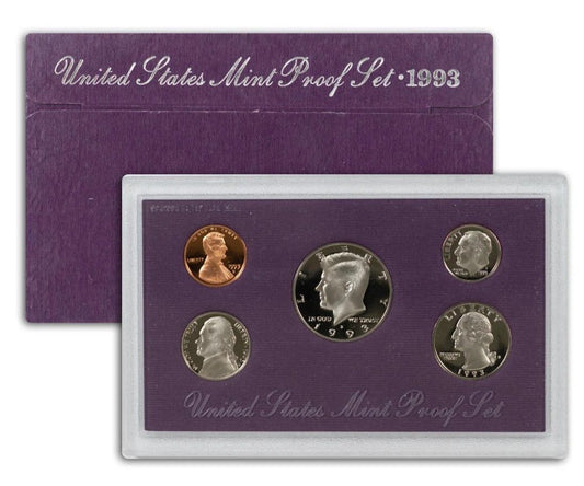 1993-S United States Clad Proof Set, 5 Coins 11022.OGP — Obverse
