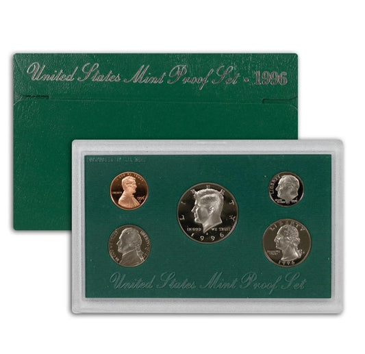 1996-S Clad Proof Set, 5 Coins 11034.OGP — Obverse