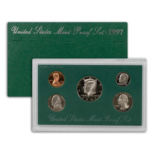 1997-S Clad Proof Set, 5 Coins 11038.OGP — Obverse