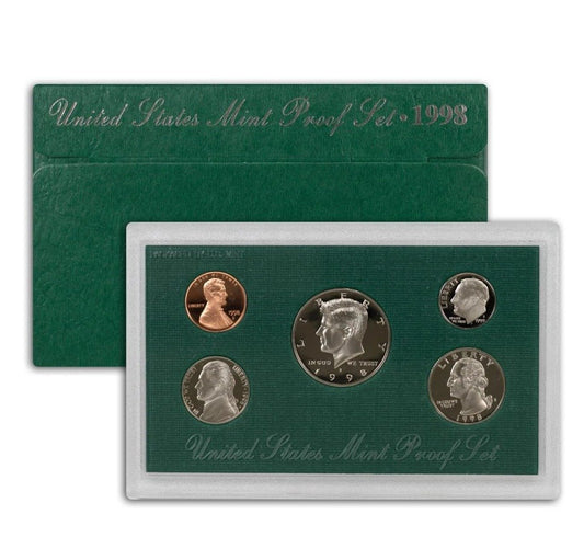 1998-S Clad Proof Set, 5 Coins 11042.OGP — Obverse